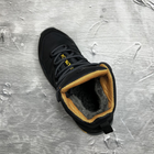 Мужские зимние ботинки с шерстяной подкладкой / Кожаные берцы Salomon S-3 чёрно-жёлтые размер 40 - изображение 8