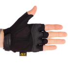 Беспалые Перчатки Mechanix M-Pact с резиновыми вставками черные размер XL - изображение 3