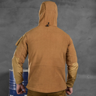 Мужская флисовая куртка "Combo" с вставками Softshell койот размер 2XL - изображение 4