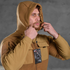 Чоловіча флісова куртка "Combo" із вставками Softshell койот розмір 2XL - зображення 5