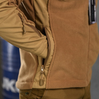 Мужская флисовая куртка "Combo" с вставками Softshell койот размер 2XL - изображение 8