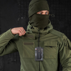 Чоловіча флісова Куртка із вставками Softshell олива розмір M - зображення 6
