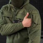 Чоловіча флісова Куртка із вставками Softshell олива розмір M - зображення 8
