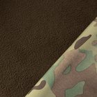Чоловічі Штани на мікрофлісі з високим поясом / Щільні Брюки CamoTec SoftShell мультикам розмір S - зображення 8