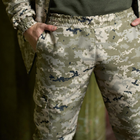Чоловічі брюки на флісі / Утеплені штани "Terra Hot" саржа світлий піксель розмір 3XL - зображення 6