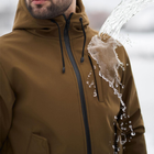 Мужской Комплект Куртка Softshell + Брюки на флисе / Костюм Intruder койот размер 3XL - изображение 8