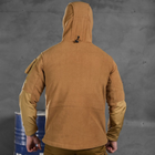 Мужская флисовая куртка "Combo" с вставками Softshell койот размер S - изображение 4