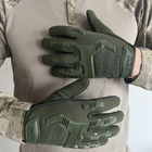 Перчатки Mechanix M-Pact с защитными накладками олива размер S - изображение 5