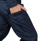 Водоотталкивающие Брюки Rip-Stop с 6-ю карманами / Мужские Брюки Dark синие размер 2XL - изображение 5