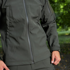 Чоловіча демісезонна куртка Softshell на флісі хакі / Водовідштовхувальний верхній одяг розмір XL - зображення 5