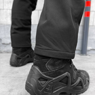 Чоловічий утеплений Костюм Куртка + Штани на флісі / Демісезонний Комплект Softshell чорний розмір XL - зображення 5