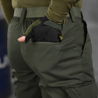 Чоловічі міцні Штани Defection із Накладними кишенями та Манжетами / Щільні Брюки ріп-стоп олива розмір 3XL - зображення 7