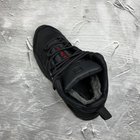 Мужские зимние ботинки с шерстяной подкладкой / Берцы из натуральной кожи чёрно-красные размер 44 - изображение 5