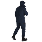 Мужской костюм Удлиненная Куртка + Брюки на флисе / Демисезонный Комплект SoftShell 2.0 темно-синий размер M - изображение 3