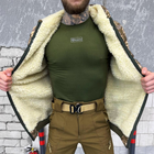 Мужская зимняя куртка Softshell с меховой подкладкой / Бушлат пиксель размер M - изображение 4