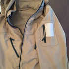 Мужской Демисезонный костюм на флисе / Комплект Куртка + Брюки Softshell койот размер M - изображение 7