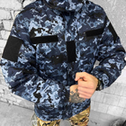 Чоловічий бушлат на флісі "Urban Camouflage" / Зимова куртка з силіконовим утеплювачем піксель розмір 3XL - зображення 3