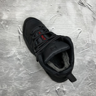Чоловічі зимові черевики з вовняною підкладкою / Берці з натуральної шкіри чорно-червоні розмір 40 - зображення 5