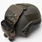 Карман-Противовес с липучками на шлем / Итог типа FAST флектарн размер 11 х 25 х 3см - изображение 4
