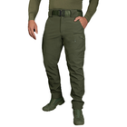 Мужской костюм Куртка + Брюки SoftShell на флисе / Демисезонный Комплект Stalker 2.0 олива размер 3XL - изображение 3