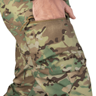 Чоловічі Штани на мікрофлісі з високим поясом / Щільні Брюки CamoTec SoftShell мультикам розмір XL - зображення 2