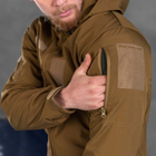 Демисезонная Мужская Куртка "Leon" Softshell с липучками под шевроны койот размер S - изображение 6