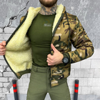 Мужская зимняя куртка Softshell на меху / Верхняя одежда с манжетами мультикам размер M - изображение 5