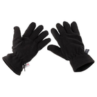 Зимние флисовые рукавицы с подкладкой Thinsulate черные размер M - изображение 1