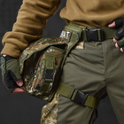 Поясная Сумка Swat на ногу Cordura 1000D с 5 карманами зеленый пиксель размер 28 x 13 х 12 см - изображение 3