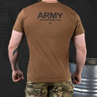 Потовідвідна чоловіча футболка Odin coolmax з принтом "Army Ukraine" темний койот розмір XL - зображення 4