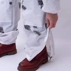 Зимовий маскувальний костюм "Клякса" / Маскхалат білий камуфляж / Комплект куртка + штани розмір 56-58 - зображення 5