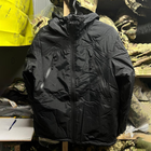 Мембранная Мужская Куртка Level 7 с утеплителем эко-пух черная размер M - изображение 1