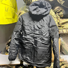 Мембранна Чоловіча Куртка Level 7 з утеплювачем еко-пух чорна розмір 3XL - зображення 3