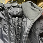 Мембранна Чоловіча Куртка Level 7 з утеплювачем еко-пух чорна розмір XL - зображення 7