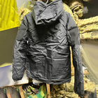 Мембранна Чоловіча Куртка Level 7 з утеплювачем еко-пух чорна розмір L - зображення 4