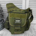 Нагрудна сумка "Silver Knight TY-249" 6 л Oxford / Рюкзак однолямний олива 26х23х10 см - зображення 3