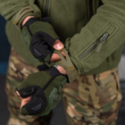 Мужская Флисовая Кофта с вместительными карманами олива размер 2XL - изображение 6
