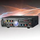 Усилитель звука караоке для двух микрофонов USB FM MP3 Bluetooth 2x120W AV-339BT