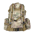 Рюкзак тактический +3 подсумка AOKALI Outdoor B08 75L Camouflage CP с объемными карманами на молнии - изображение 3