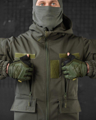 Тактичний теплий військовий комплект Habber ( Куртка + Штани ), Камуфляж: Олива, Розмір: XXL - зображення 4
