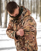 Тактичний теплий зимовий військовий костюм Lader ( Куртка + Штани ), Камуфляж: Мультикам, Розмір: XXXL - зображення 6