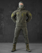 Тактический теплый военный комплект Habber ( Куртка + Штаны ), Камуфляж: Олива, Размер: XXXL - изображение 1
