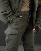 Тактический теплый военный комплект Habber ( Куртка + Штаны ), Камуфляж: Олива, Размер: L - изображение 6