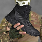 Мужские кожаные Ботинки Dragon total на протекторной подошве / Летние Берцы черные размер 41 - изображение 6