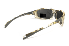 Захисні тактичні окуляри Global Vision Hercules-5 White Camo (gray), сірі в камуфльованій оправі - зображення 4