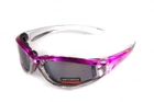 Защитные очки с уплотнителем Global Vision FlashPoint Pink-Silver (silver mirror) зеркальные серые - изображение 1