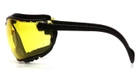 Захисні тактичні окуляри з ущільнювачем Pyramex V2G (amber) Anti-Fog, жовті - зображення 3