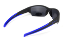 Поляризаційні окуляри BluWater Daytona-2 Polarized (gray) сірі в чорно-синій оправі - зображення 4