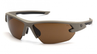 Открытыте защитные очки Venture Gear Tactical SEMTEX Tan (Anti-Fog) (bronze) коричневые - изображение 1