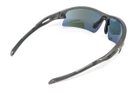 Очки защитные открытые Venture Gear MontEagle GunMetal (ice blue mirror) Anti-Fog, синие зеркальные - изображение 5
